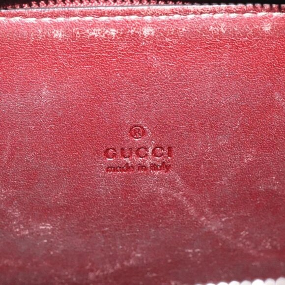 GUCCI GG Canvas Guccissima Coin Purse Red 162848 Auth am8179 - Picture 10 of 16